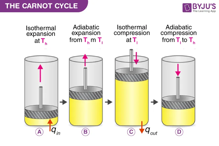 Heat flow in a Carnot Engine